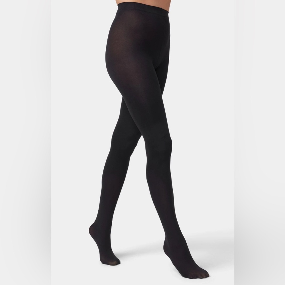NEW HUE Super Opaque Tights 90 Denier, Navy Blue, Size 2.